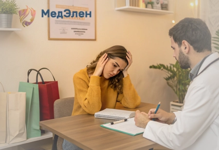 Врач проводит терапию 